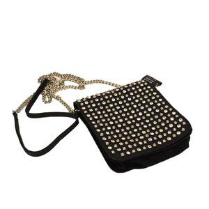 Beautiful Leather and Rhinestone gem studded purse